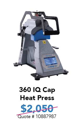 360 IQ Cap Heat Press