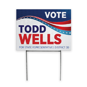 political yard sign