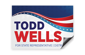 political magnetic sign