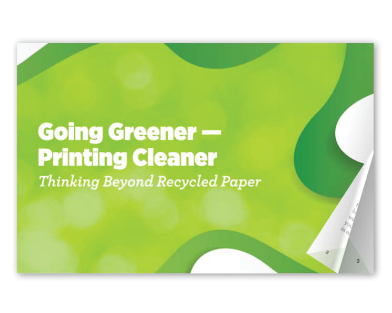Going Greener Printing Cleaner
