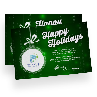 green happy holiday cards